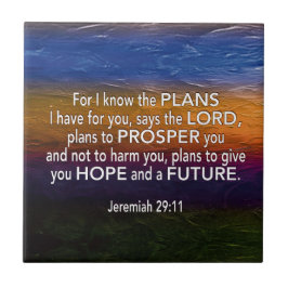 Christlich KENNE ICH DIE PLANEN Jeremiah 29:11 Fliese