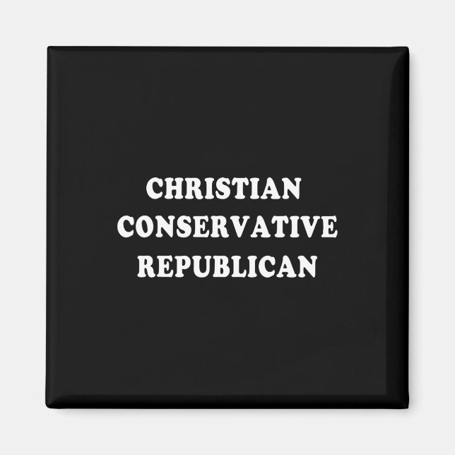 Christlich-konservativer Republikaner Magnet (Vorne)