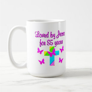 CHRISTLICH LIEBT VON JESUS FÜR 85 JAHRE DESIGN TASSE