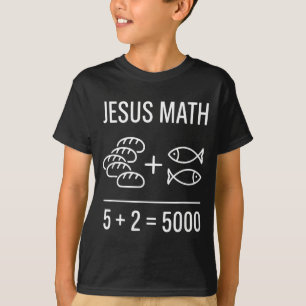 Christlich lustige Bibel Wunder 2 Fische 5 Brote T-Shirt