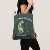 Christlich lustiger Frosch, um den Herrn Bibel zu