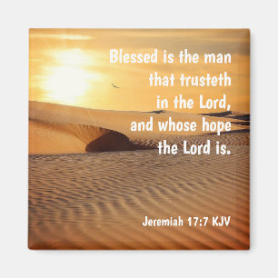 Christlich Magnet Jeremiah 17:7