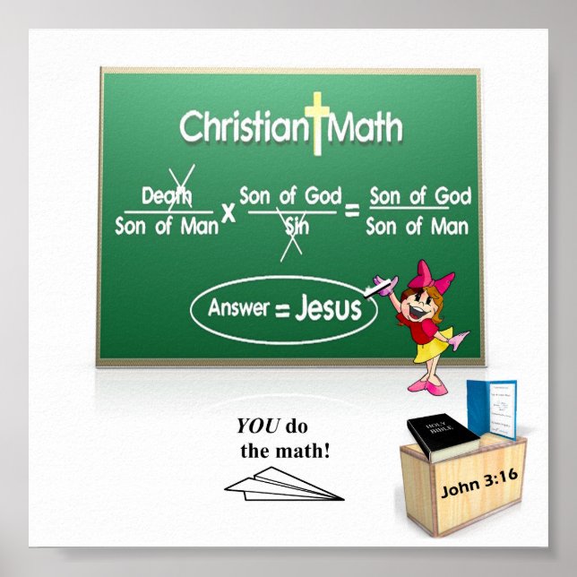 Christlich Mathematik Poster (Vorne)