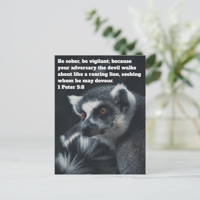 Christlich Meerkat Postkarte (Stehend Vorderseite)