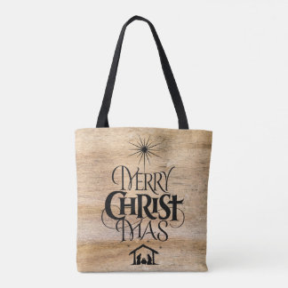 Christlich Merry Christ Christmas Black Wood