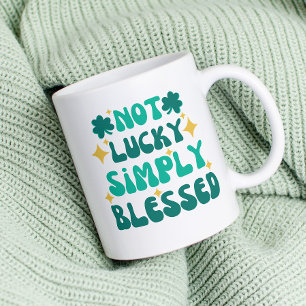 Christlich nicht glücklich gesegnet St. Patrick's  Kaffeetasse