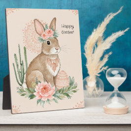 Christlich Oaster Bunny Boho Pastel Fotoplatte