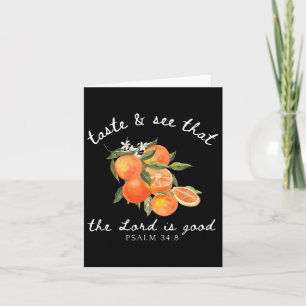 Christlich Orange Frucht Blume Bibel Verse Gardene Karte