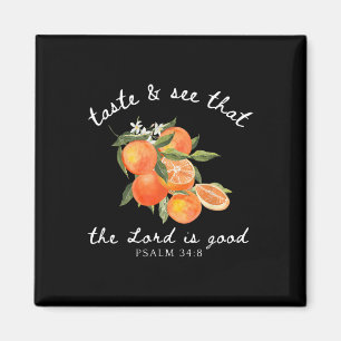 Christlich Orange Frucht Blume Bibel Verse Gardene Magnet