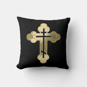 Christlich orthodox Kreuz Kissen