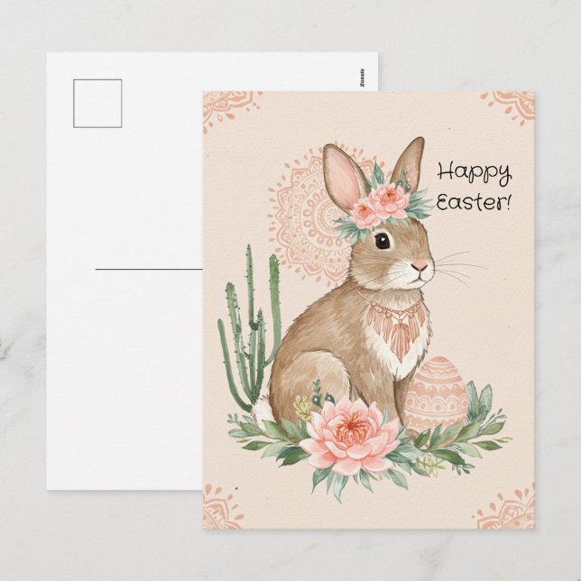 Christlich Osterhase - Postkarte (Vorne/Hinten)
