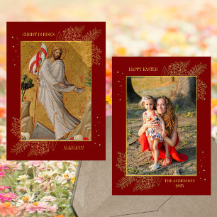 Christlich Ostern Jesus Auferstehung Familie Foto Feiertagskarte