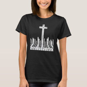 Christlich Piano Player Klavierlehrer Tastatur T-Shirt