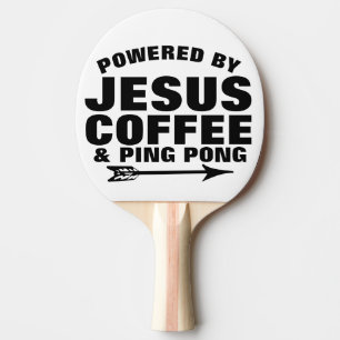 CHRISTLICH PING PONG PADDLES, JESUS & KAFFEE TISCHTENNIS SCHLÄGER