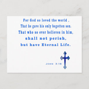 Christlich Postkarte