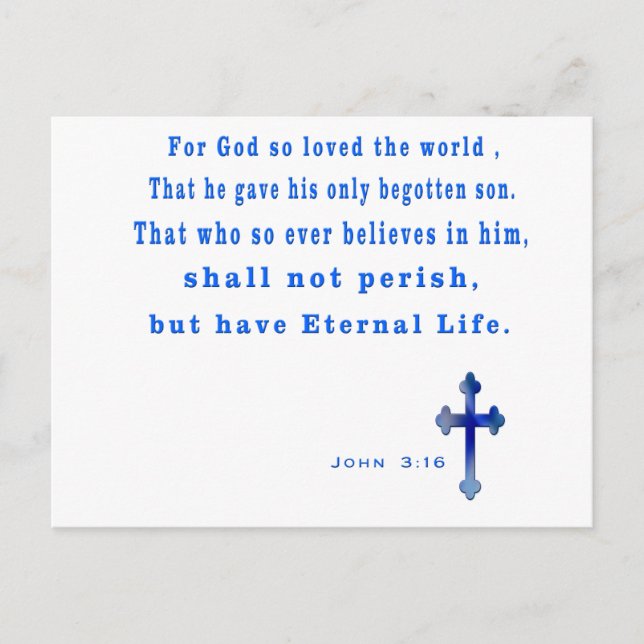 Christlich Postkarte (Vorderseite)