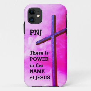 Christlich POWER IM NAMEN JESUS Pink Case-Mate iPhone Hülle