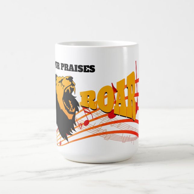 Christlich PRAISES ROAR Lion Kaffeetasse (Mittel)