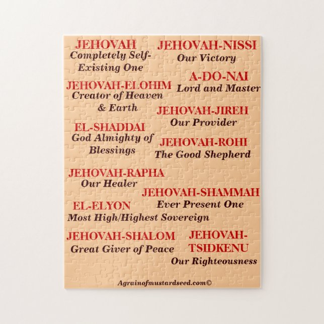 Christlich Puzzle (Vertikal)