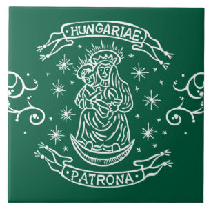 Christlich-religiöses Motiv mittelalterliche Jungf Fliese