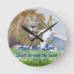 Christlich Runde Wanduhr