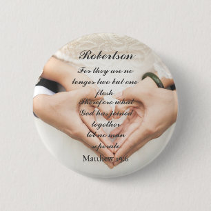Christlich Scripture Wedding Foto Button