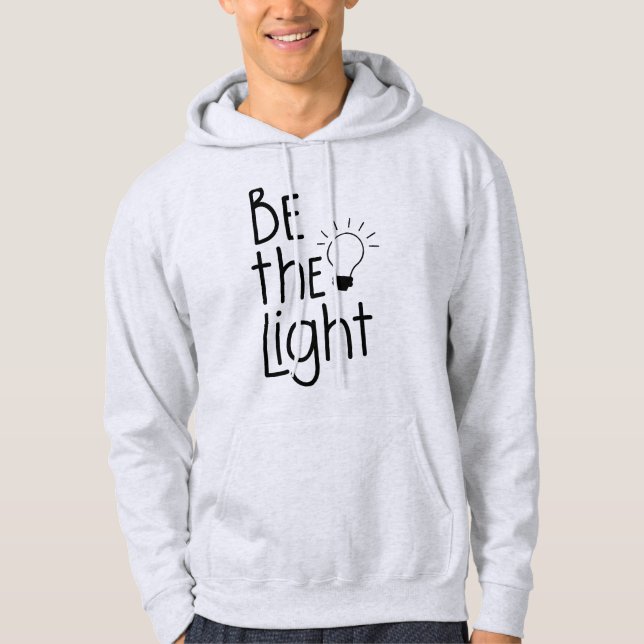 Christlich sei das Licht lustig Inspiration Hoodie (Vorderseite)