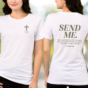 Christlich Send Me Jesaja 6:8 Kirchenname Outreach Tri-Blend Shirt