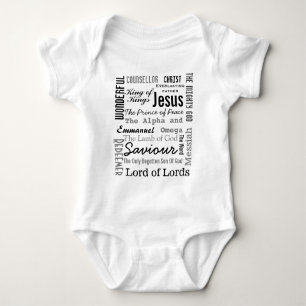 Christlich siebzehn Namen Jesu Baby Strampler