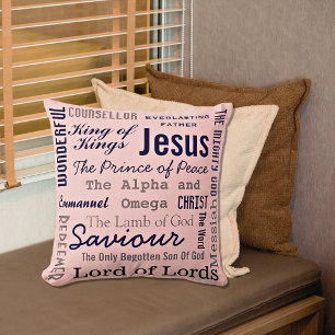 Christlich siebzehn Namen Jesu Kissen