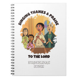 Christlich SINGDANKS UND PRAISEISCHER Kirchenchor Notizblock