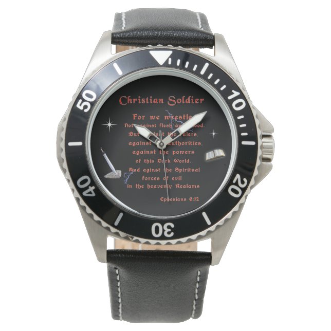 Christlich Soldaten Armbanduhr (Vorderseite)