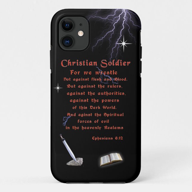 Christlich Soldaten Case-Mate iPhone Hülle (Rückseite)