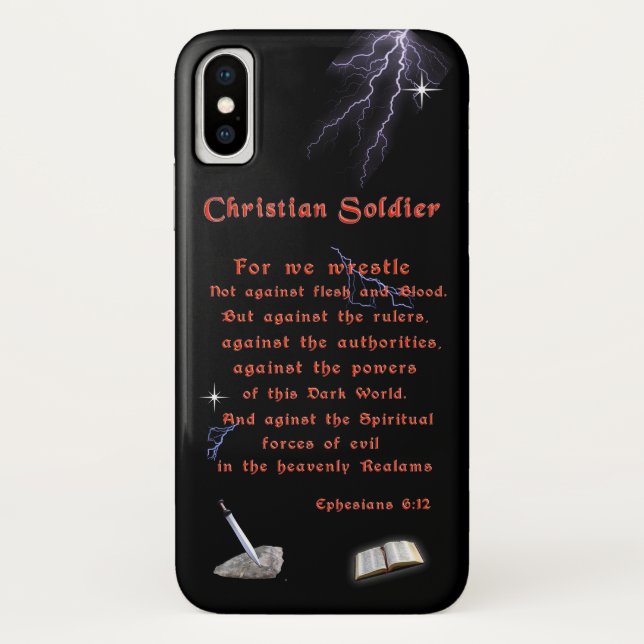 Christlich Soldaten Case-Mate iPhone Hülle (Rückseite)