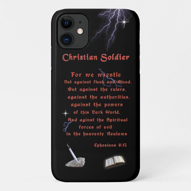 Christlich Soldaten Case-Mate iPhone Hülle (Rückseite)