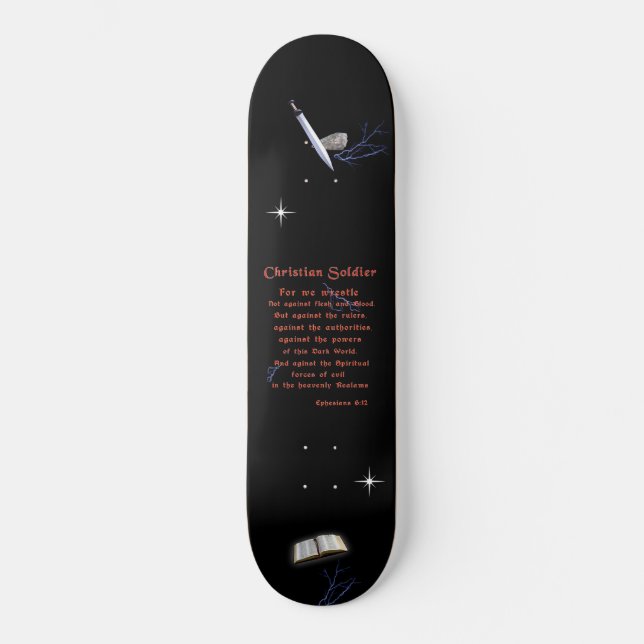 Christlich Soldaten Skateboard (Vorderseite)
