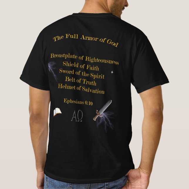 Christlich Soldaten T-Shirt (Rückseite)