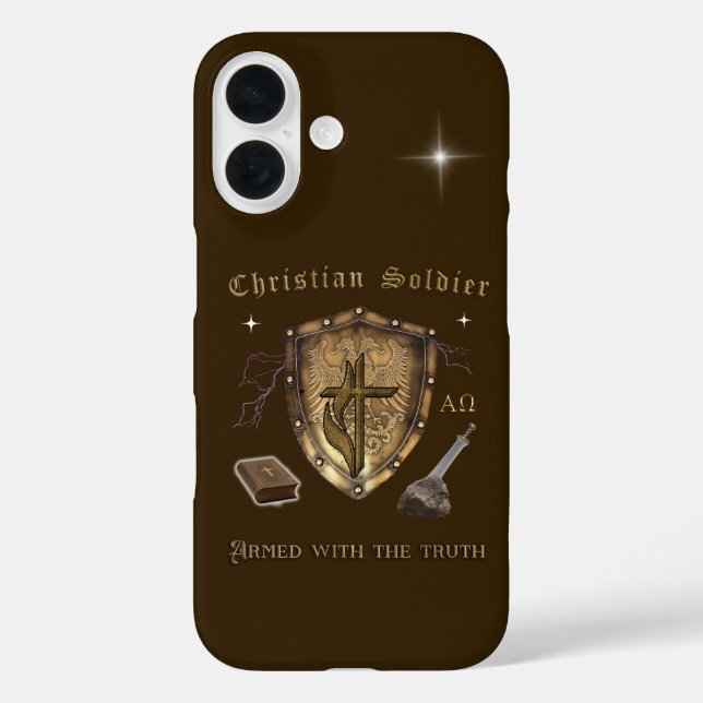 Christlich Soldier Case-Mate iPhone Hülle (Rückseite)