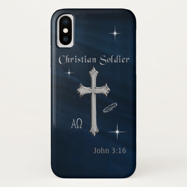 christlich Soldier Case-Mate iPhone Hülle (Rückseite)