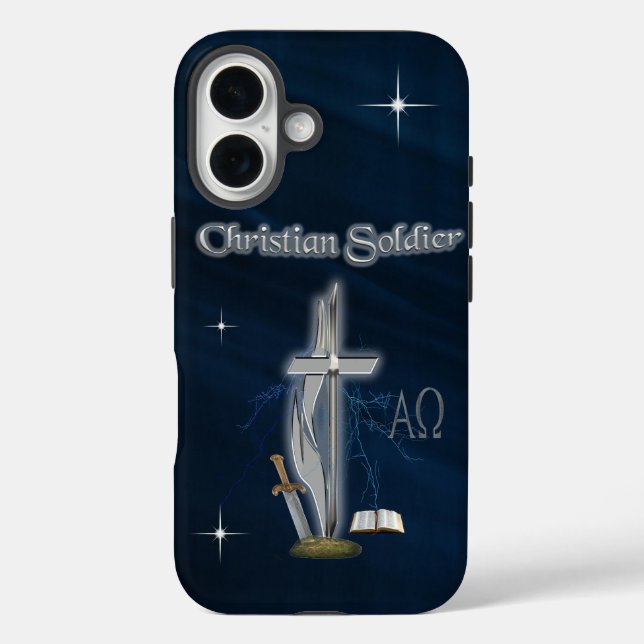 Christlich Soldier Case-Mate iPhone Hülle (Rückseite)