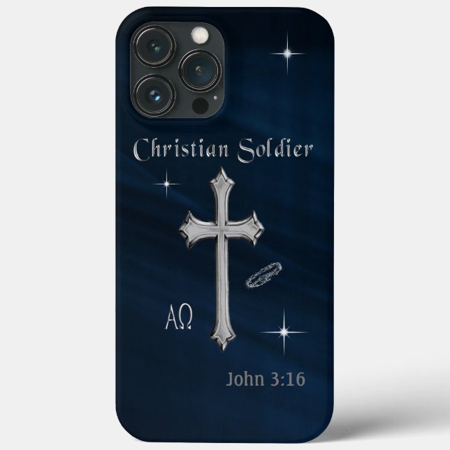 christlich Soldier Case-Mate iPhone Hülle (Rückseite)