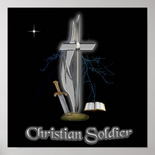 Christlich Soldier Poster
