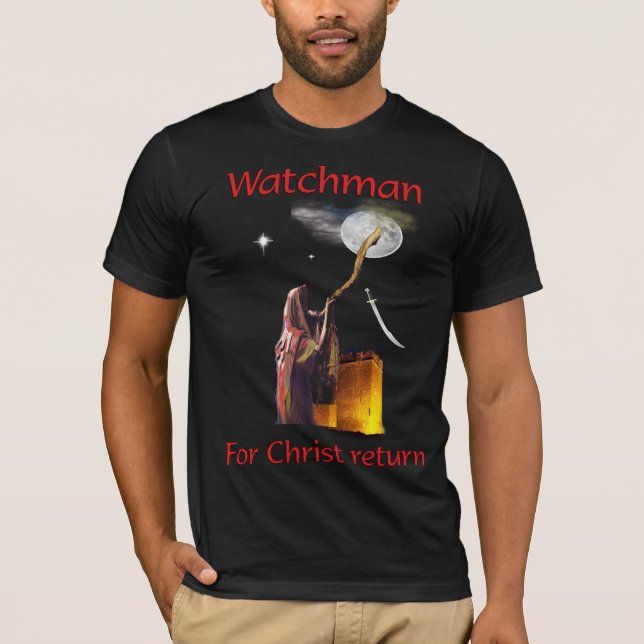 Christlich T - Shirt Watchman (Vorderseite)