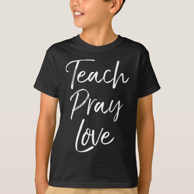 Christlich Teaching Geschenke Lehrer Homeschool Un T-Shirt (Vorderseite)
