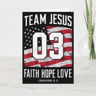 Christlich - Team Jesus 03 Glaube Hoffnung Liebe  Karte