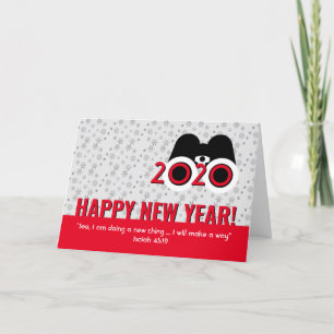 Christlich TUE ICH NEUES JAHR 2020 Feiertagskarte