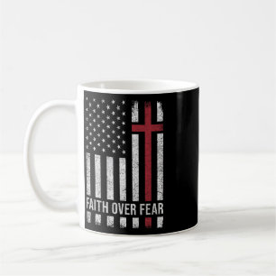 Christlich Uns USA-Flagge Amerikanisch Christ Glau Kaffeetasse