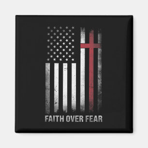 Christlich Uns USA-Flagge Amerikanisch Christ Glau Magnet