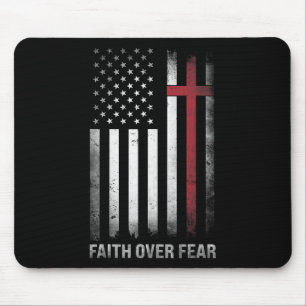 Christlich Us Usa-Flagge Amerikanisch Christ Glaub Mousepad