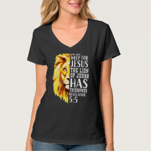 Christlich Verse Jesus Faith Lion Judah Graphic on T-Shirt